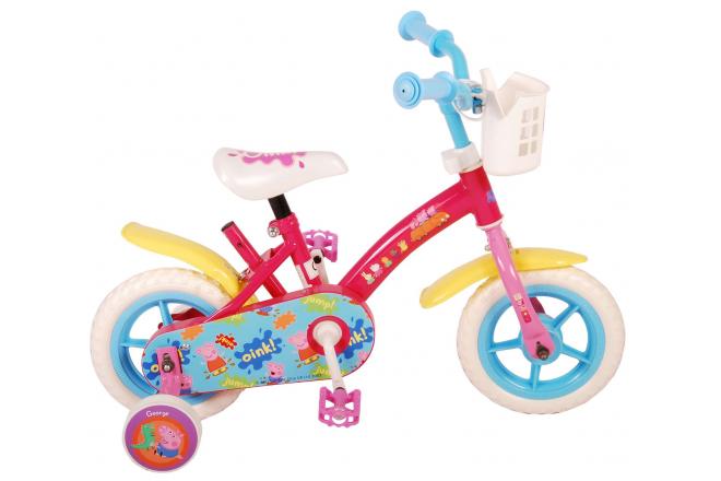 Peppa Pig Kinderfiets - Meisjes - 10 inch - Roze/Blauw