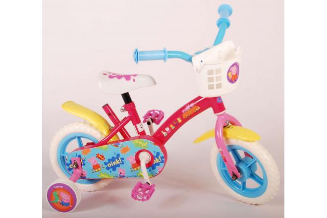 Peppa Pig Kinderfiets - Meisjes - 10 inch - Roze/Blauw