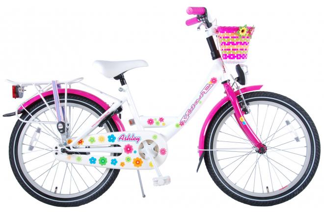 volare ashley kinderfiets - meisjes- 20 inch - wit/roze - 95% afgemonteerd volare ashley kinderfiets - meisjes- 20 inch - wit/roze - 95% afgemonteerd