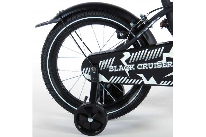 Volare Black Cruiser Kinderfiets - Jongens - 16 inch - Zwart - 2 handremmen