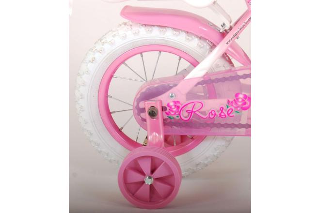 Volare Rose Kinderfiets - Meisjes - 12 inch - Roze - 95% afgemonteerd