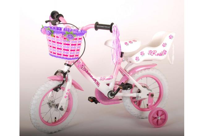 Volare Rose Kinderfiets - Meisjes - 12 inch - Roze - 95% afgemonteerd