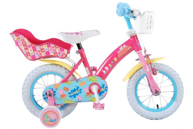 peppa pig kinderfiets - meisjes - 12 inch - roze peppa pig kinderfiets - meisjes - 12 inch - roze