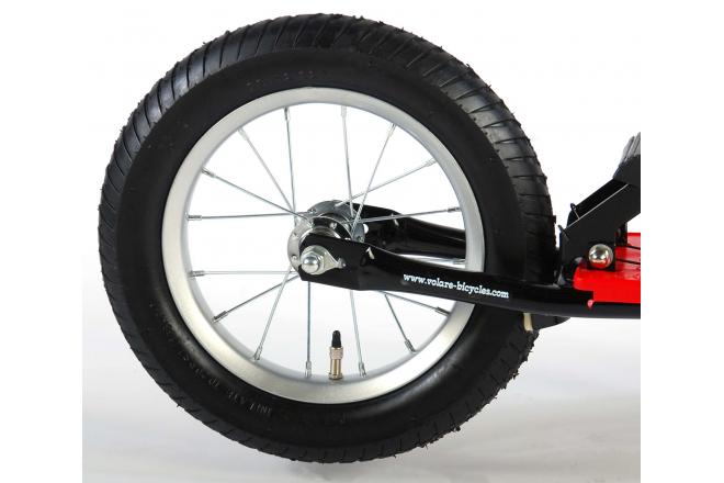 Volare Autoped 12 inch Zwart Rood