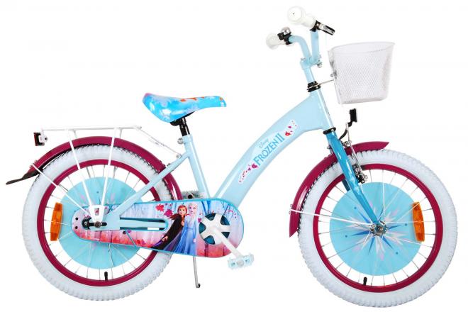 Disney Frozen 2 Kinderfiets - Meisjes - 18 inch - Blauw/Paars - 95% afgemonteerd