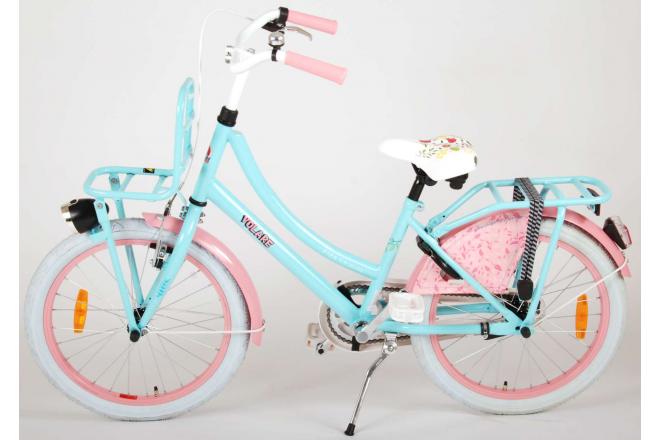 Volare Ibiza Kinderfiets - Meisjes - 20 inch - Blauw/Roze - 95% afgemonteerd