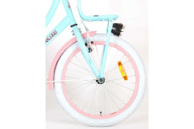Volare Ibiza Kinderfiets - Meisjes - 20 inch - Blauw/Roze - 95% afgemonteerd
