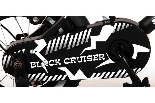 Volare Black Cruiser Kinderfiets - Jongens - 12 inch - Zwart - Twee handremmen