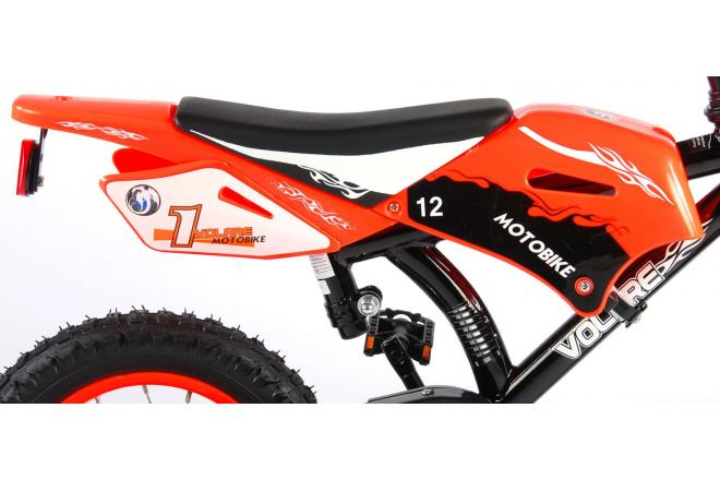 Volare Motorbike Kinderfiets - Jongens - 12 inch - Oranje - 95% afgemonteerd