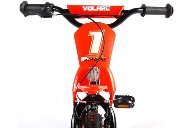 Volare Motorbike Kinderfiets - Jongens - 16 inch - Oranje - 95% afgemonteerd