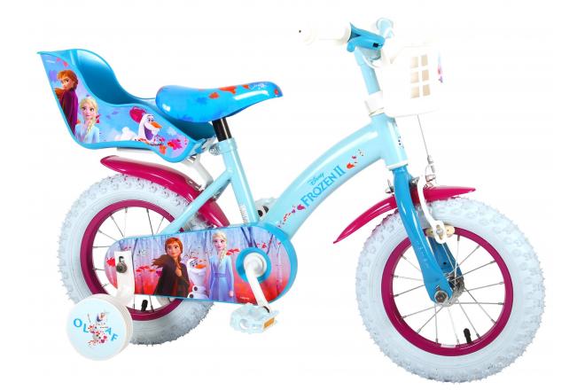Disney Frozen 2 Kinderfiets - Meisjes - 12 inch - Blauw/Paars