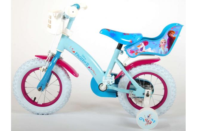 Disney Frozen 2 Kinderfiets - Meisjes - 12 inch - Blauw/Paars