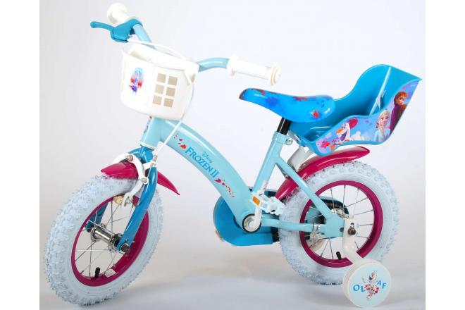 Disney Frozen 2 Kinderfiets - Meisjes - 12 inch - Blauw/Paars