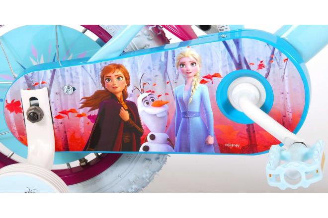 Disney Frozen 2 Kinderfiets - Meisjes - 12 inch - Blauw/Paars - 95% afgemonteerd
