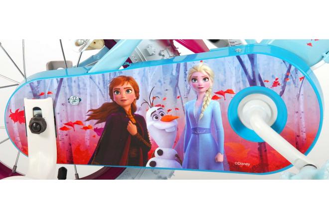 Disney Frozen 2 Kinderfiets - Meisjes - 12 inch - Blauw/Paars - 2 Handremmen