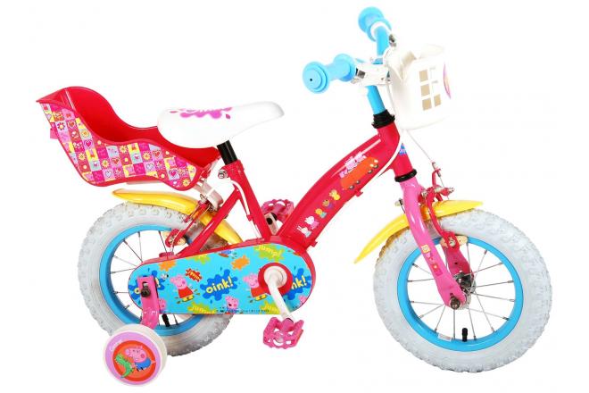 Peppa Pig Kinderfiets - Meisjes - 12 inch - Roze - 2 Handremmen