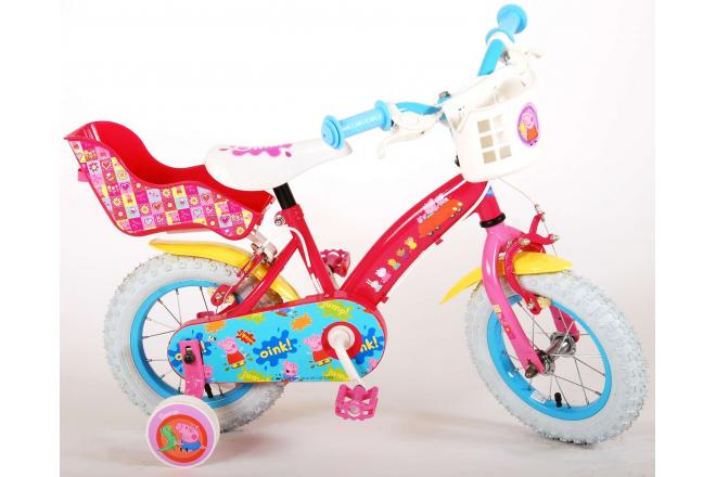 Peppa Pig Kinderfiets - Meisjes - 12 inch - Roze - 2 Handremmen