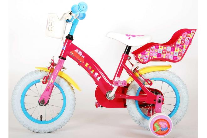 Peppa Pig Kinderfiets - Meisjes - 12 inch - Roze - 2 Handremmen