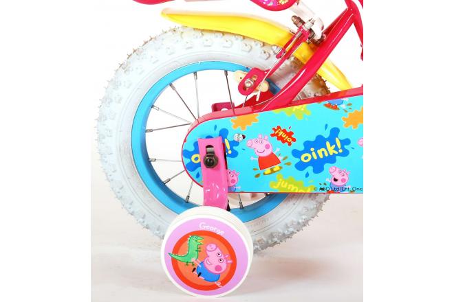 Peppa Pig Kinderfiets - Meisjes - 12 inch - Roze - 2 Handremmen