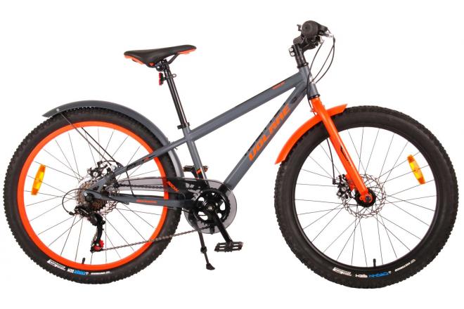 volare rocky kinderfiets - 24 inch - grijs - 6-s - 85% afgemonteerd - prime collection volare rocky kinderfiets - 24 inch - grijs - 6-s - 85% afgemonteerd - prime collection