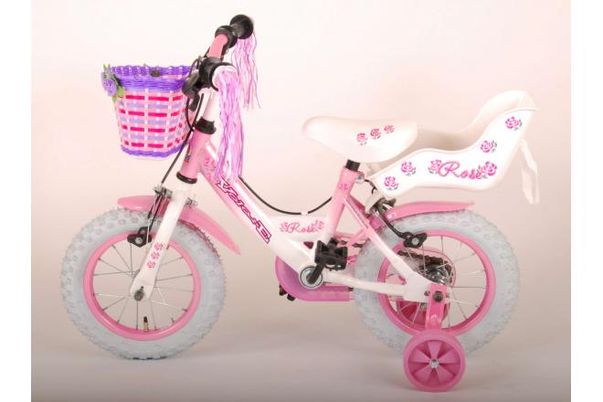 Volare Rose Kinderfiets - Meisjes - 12 inch - Roze - 2 handremmen