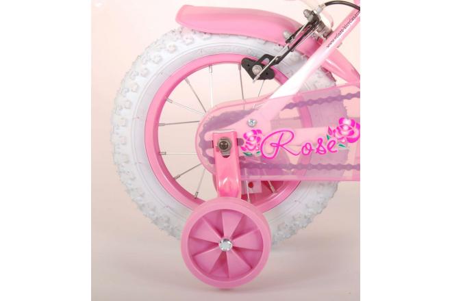 Volare Rose Kinderfiets - Meisjes - 12 inch - Roze - 2 handremmen