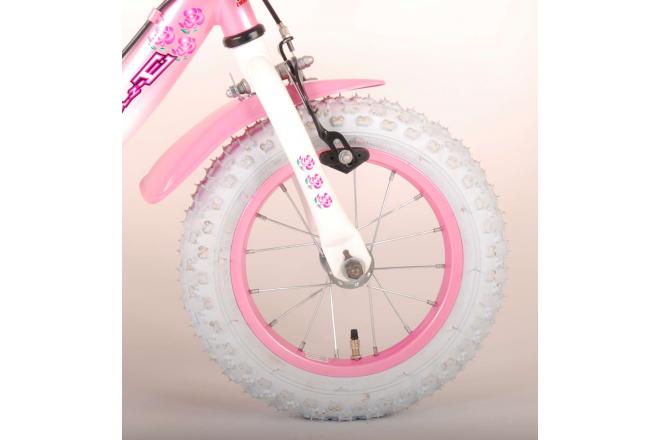 Volare Rose Kinderfiets - Meisjes - 12 inch - Roze - 2 handremmen