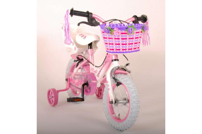Volare Rose Kinderfiets - Meisjes - 12 inch - Roze - 2 handremmen