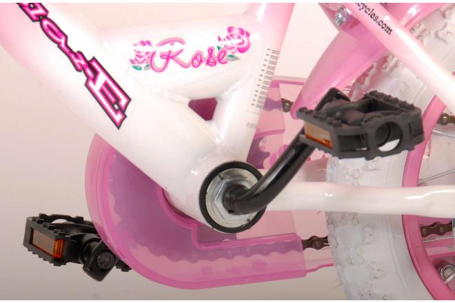 Volare Rose Kinderfiets - Meisjes - 12 inch - Roze - 95% afgemonteerd