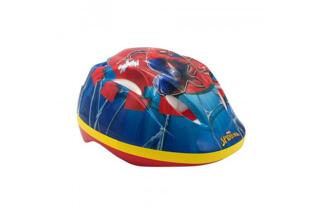 marvel spiderman fietshelm - blauw rood - 51 - 55 cm