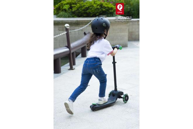 QPlay Future Step - Jongens en Meisjes - Zwart met Groen - Led Verlichting