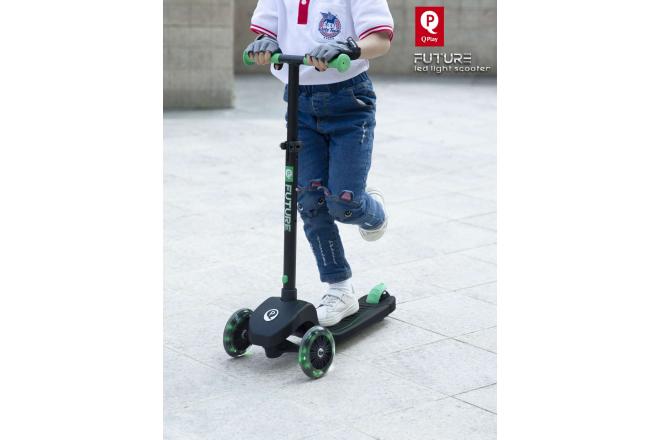 QPlay Future Step - Jongens en Meisjes - Zwart met Groen - Led Verlichting