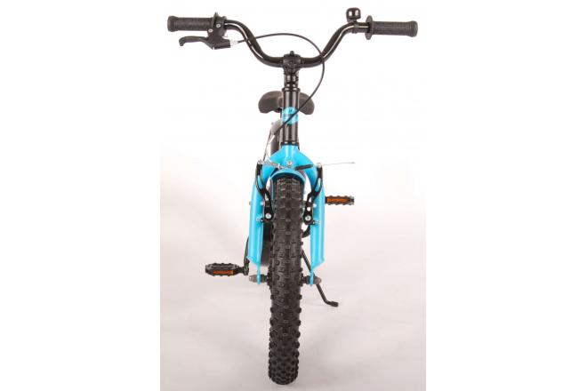 Volare Rocky Kinderfiets - 16 inch - Zwart Blauw - 95% afgemonteerd - Prime Collection