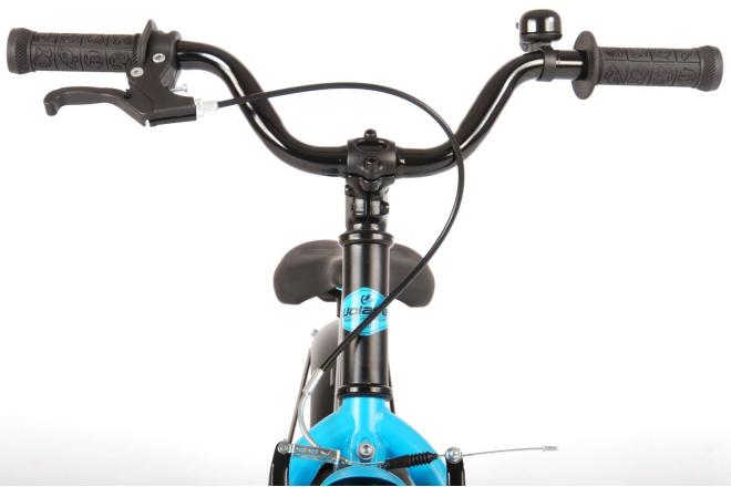 Volare Rocky Kinderfiets - 16 inch - Zwart Blauw - 95% afgemonteerd - Prime Collection