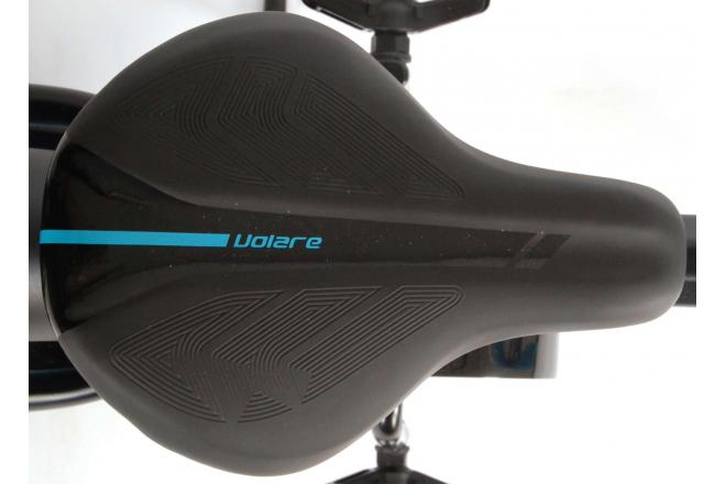 Volare Rocky Kinderfiets - 16 inch - Zwart Blauw - 95% afgemonteerd - Prime Collection