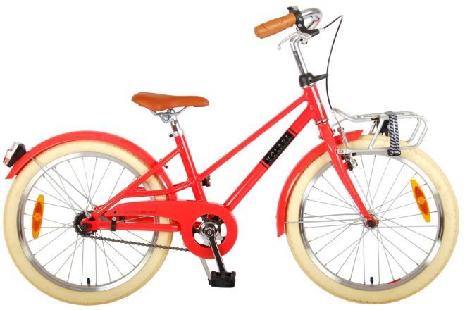 volare melody kinderfiets - meisjes - 20 inch - koraal rood - prime collection