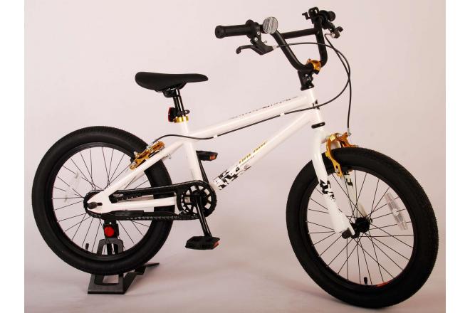 Volare Cool Rider Kinderfiets - Jongens - 18 inch - Wit - twee handremmen - 95% afgemonteerd - Prime Collection