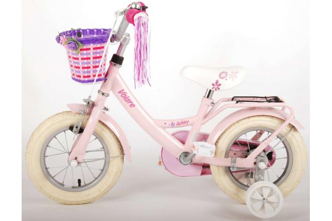 Volare Ashley Kinderfiets - Meisjes - 12 inch - Roze - 95% afgemonteerd