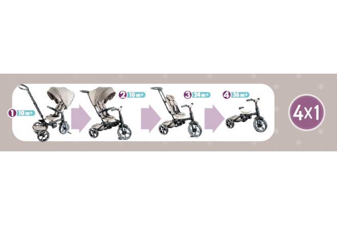 Qplay Driewieler Prime 4 in 1 - Meisjes - Roze