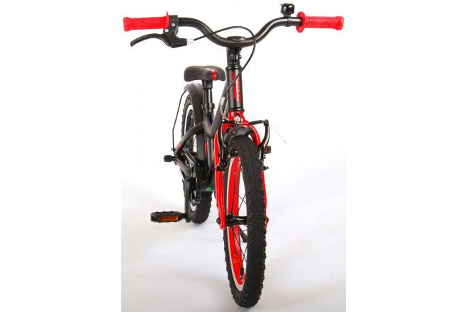 Volare Blaster Kinderfiets - Jongens - 16 inch  - Zwart Rood - Prime Collection