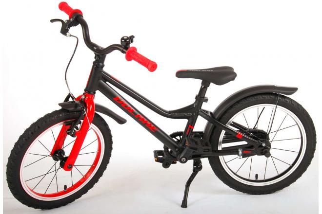 Volare Blaster Kinderfiets - Jongens - 16 inch  - Zwart Rood - Prime Collection