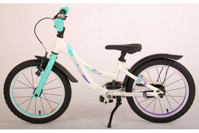 Volare Glamour Kinderfiets - Meisjes - 16 inch - Parelmoer Mint Groen - Prime Collection