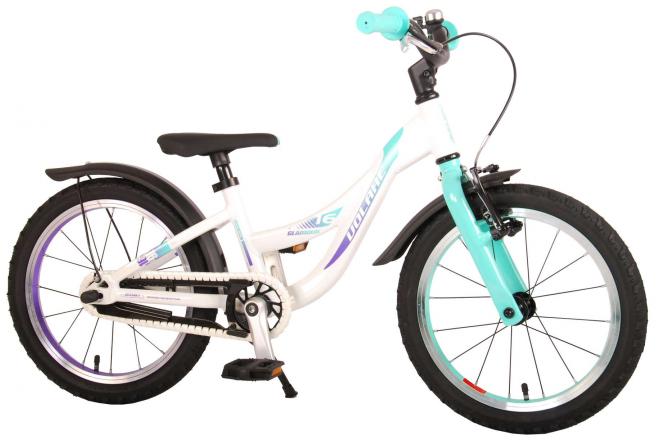 Volare Glamour Kinderfiets - Meisjes - 16 inch - Parelmoer Mint Groen - Prime Collection