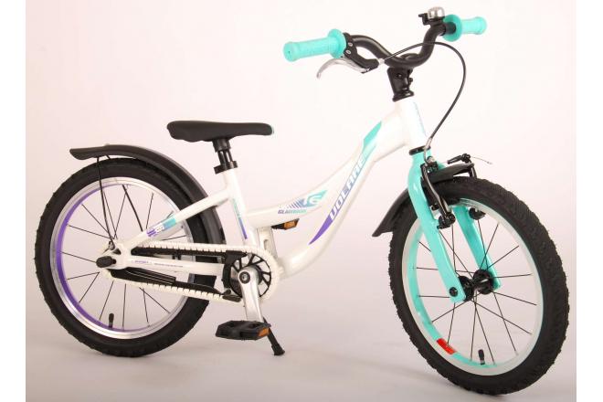 Volare Glamour Kinderfiets - Meisjes - 16 inch - Parelmoer Mint Groen - Prime Collection