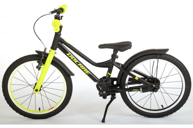 Volare Blaster Kinderfiets - Jongens - 18 inch  - Zwart Groen - Prime Collection