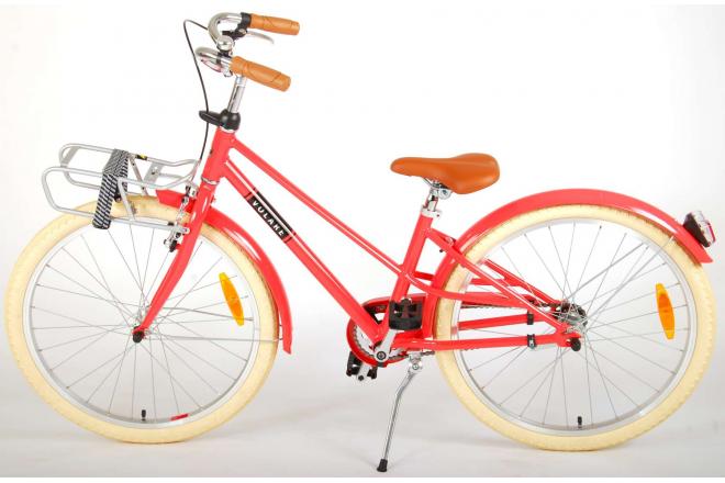 Volare Melody Kinderfiets - Meisjes - 24 inch - Koraal Rood - Prime Collection