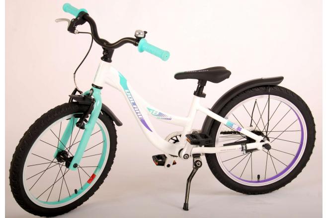 Volare Glamour Kinderfiets - Meisjes - 18 inch - Parelmoer Mint Groen - Prime Collection