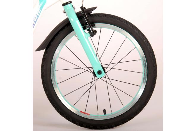 Volare Glamour Kinderfiets - Meisjes - 18 inch - Parelmoer Mint Groen - Prime Collection