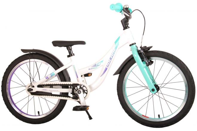 Volare Glamour Kinderfiets - Meisjes - 18 inch - Parelmoer Mint Groen - Prime Collection