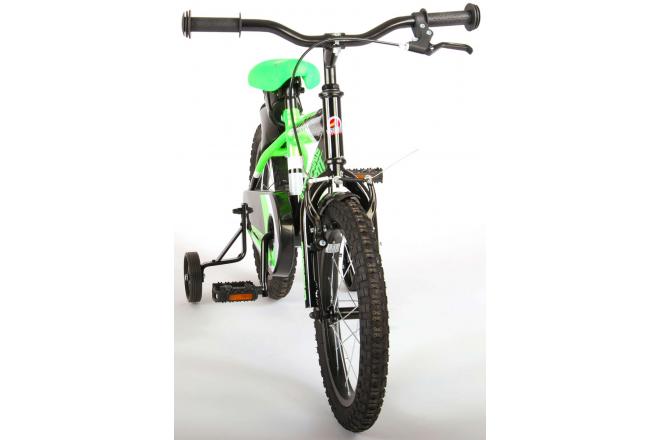 Volare Sportivo Kinderfiets - Jongens - 16 inch - Neon Groen Zwart - 95% afgemonteerd